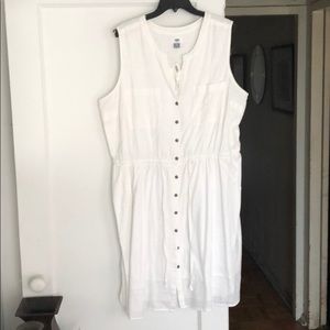 Old Navy Off-White Sleeveless Dress